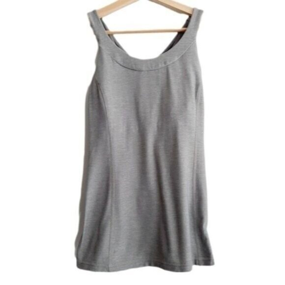 LULULEMON Tank Top Built-in-Bra Strappy Back Sz 8 Flawed - Picture 1 of 12